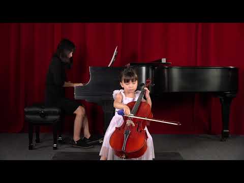 Rigadoon by Henry Purcell | Suzuki Cello Book 1 - Mia Mezo, Age 5
