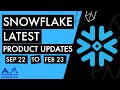 Snowflake Product Updates Sep 2022 Jan 2023 BUMPER Edition Round Up
