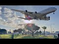2 Hours Los Angeles LAX Airport Plane Spotting RUSH HOUR Close Up Heavy Landing Take Off