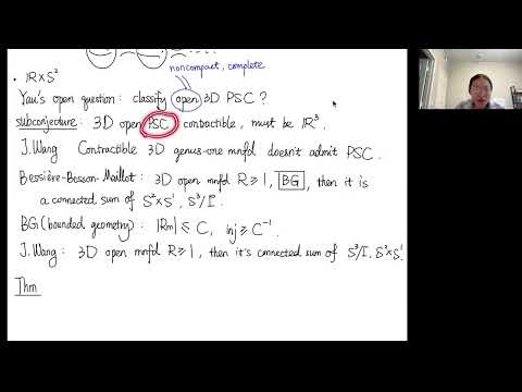 Yi Lai - 3-Manifolds with positive scalar curvature and bounded geometry