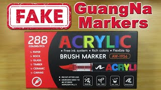 Buyer Beware! Fake GuangNa Acrylic Markers from AliExpress