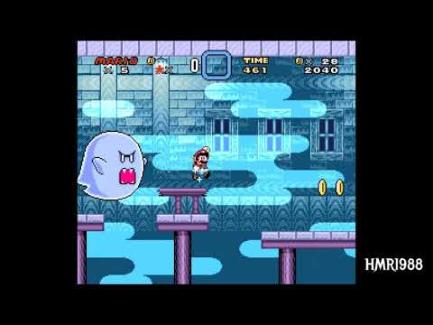 SMW Custom Level - Peppermint Peaks Ghost House