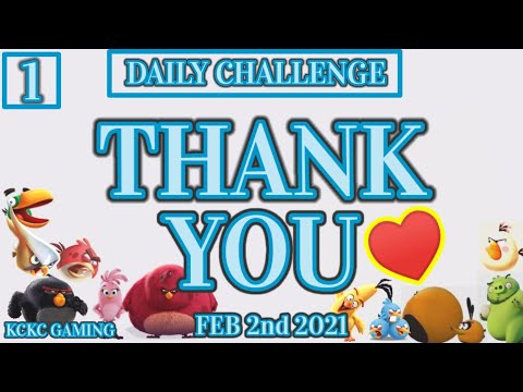 ANGRY BIRDS 2 DAILY CHALLENGE Today, Feb 2 2021 Shout out to my peeps before playing KING PIG PANIC