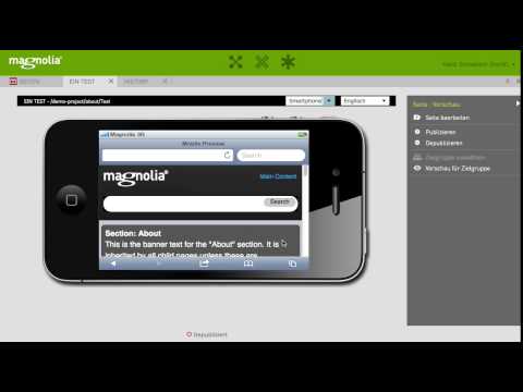 Magnolia 5 CMS: Einführung für Editoren (Schweizer-Deutsch)