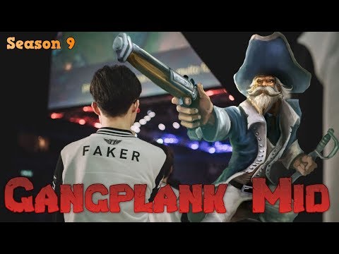 Faker - Gangplank vs Qiyana Mid - LoL Season 9 KR Ranked | League of Legends Replays
