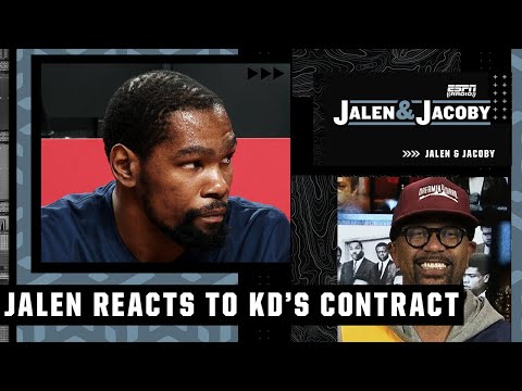 Jalen Rose reacts to Kevin Durant's contract extension with the Nets | Jalen and Jacoby