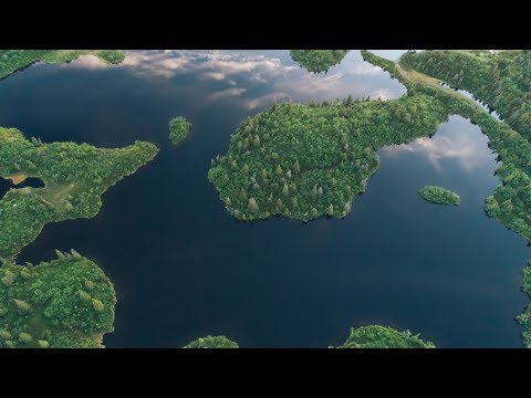 Aerial Mountain Landscapes of Kandalaksha. Luvenga Tundra Mountain Hills