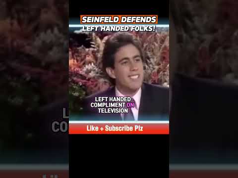 Left Handed Bias EXPOSED by Jerry Seinfeld! #LeftHandedProblems #ComedyTruths