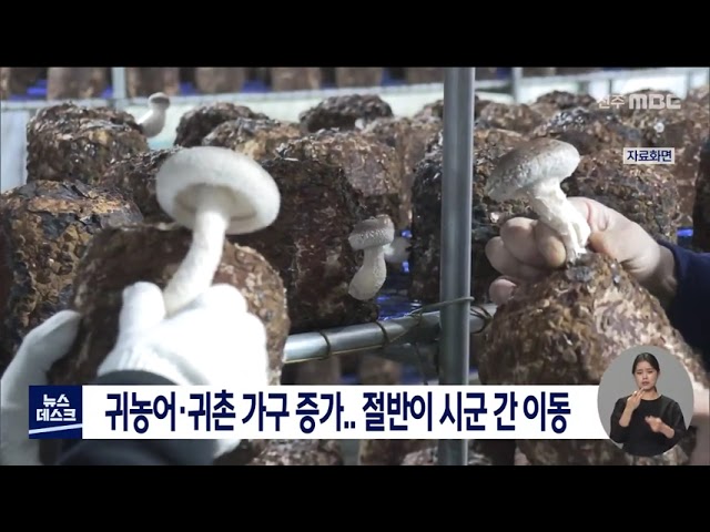 귀농어, 귀촌 가구 증가..절반이 도내 이동