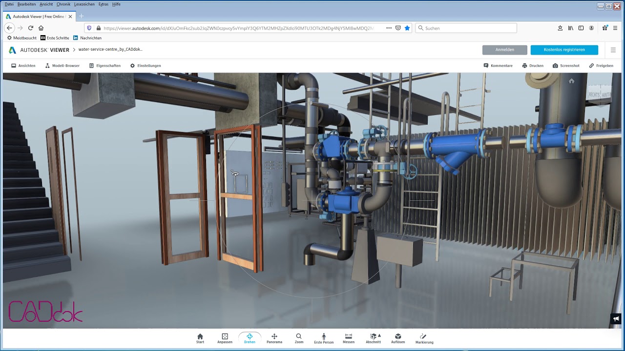 Autodesk Online Viewer with a Scan to BIM project by CADdok - Tutorial