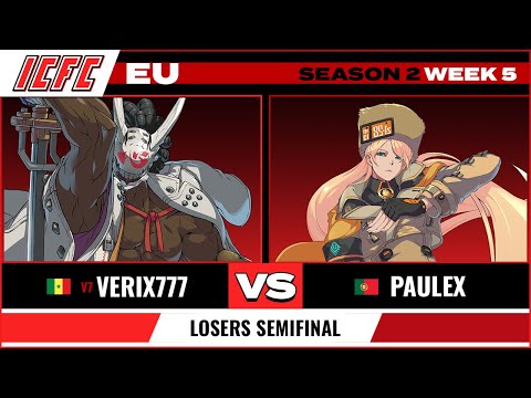 Verix777 (Nagoriyuki) vs. Paulex (Millia) Losers Semifinal - ICFC EU GGST Season 2 Week 5