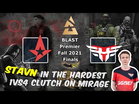 Stavn in the hardest 1vs4 clutch on Mirage, Astralis vs Heroic, BLAST Premier Fall Final 2021