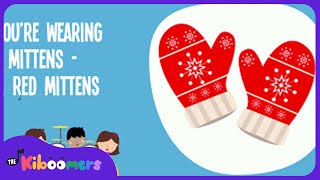 Winter Mittens Song | Song Lyrics Video for Kids | Winter Songs | The Kiboomers