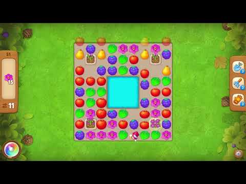 Gardenscapes level 51 No Boosters - 28 Moves 🌱 Gameplay Walkthrough Playrix