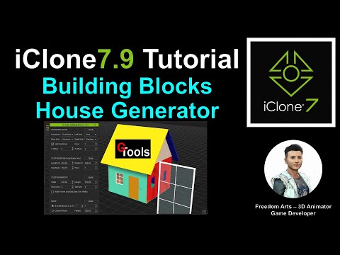 Building Blocks and House Generator - 3D Modeling - iClone 7.9 Tutorial