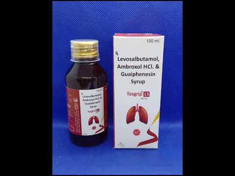 Tosgrip ls levosalbutamol ambroxol hcl guaiphenesin syrup (1...
