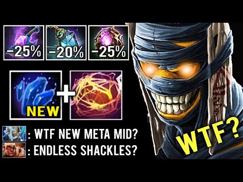 NEW CRAZY META Mid -50% CD Shard + Endless Shackles Imba Snakes Attack 7.28 Shaman Dota 2
