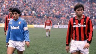 Diego Maradona vs AC Milan in the 80's – Greatest Team Of All Time | The Goat |