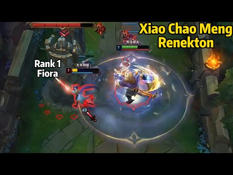 Xiao Chao Meng Renekton VS Rank 1 Fiora! *Absolute Domination*