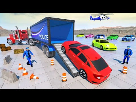 Transporting Compact SUV in Cargo Plane - Police Car Transporter Simulator Gameplay Android