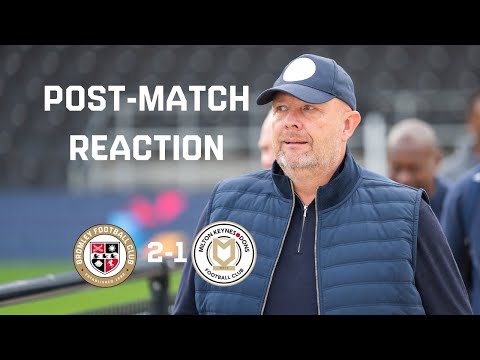 Andy Woodman after MK Dons win