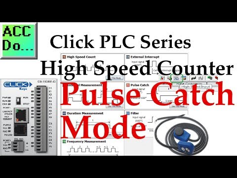 Click PLC High Speed Counter Input Pulse Catch Mode