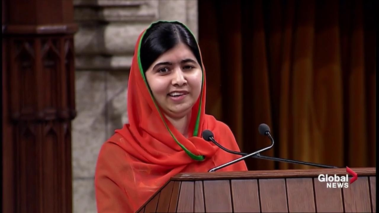 Activist Malala Yousafzai delivers impassioned speech to Canadian Parliament