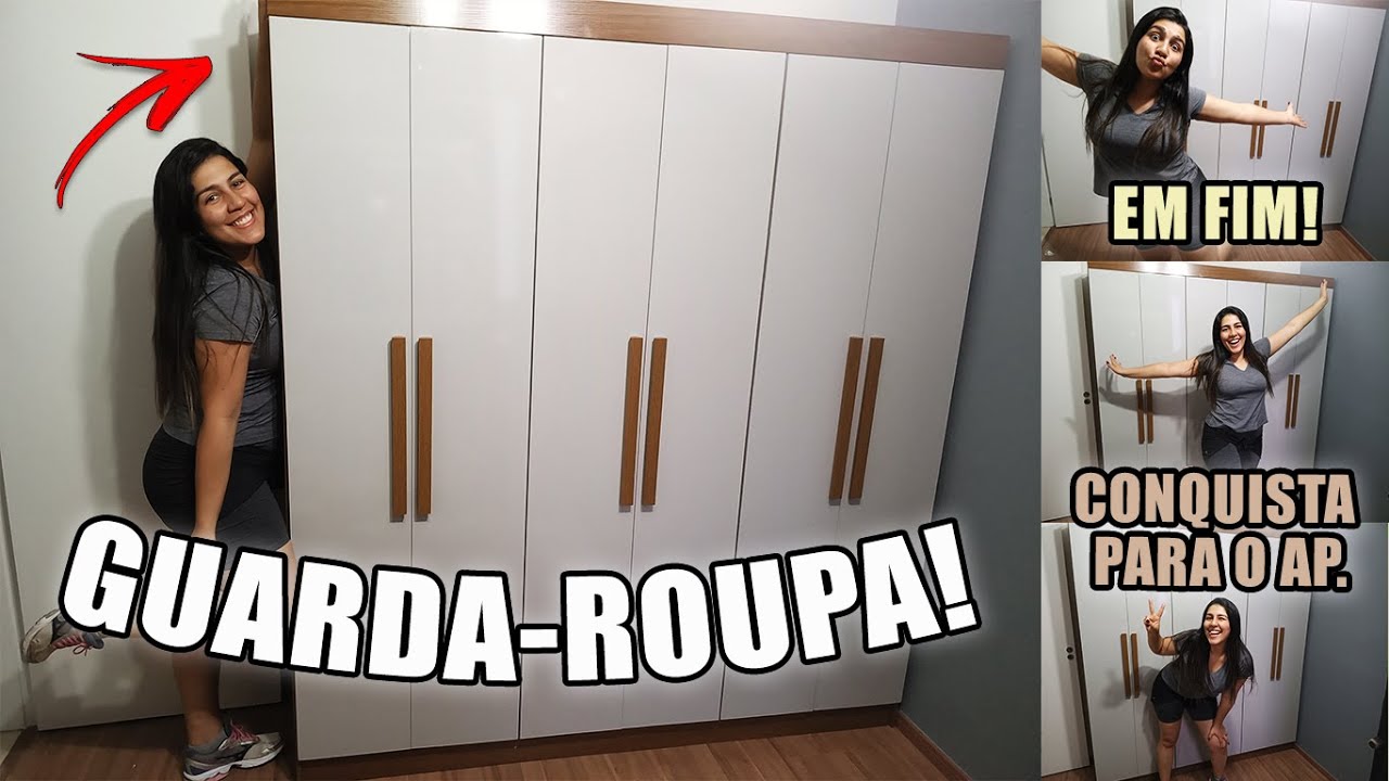 Guarda-Roupa Casal Malibu 6 PT Imbuia e Off White|DAIANE SCIUNITTI