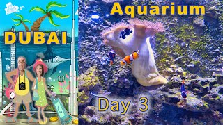 Dubai Aquarium at Dubai Mall. 30 days in Dubai adventure. Day 3