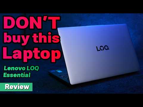 Lenovo LOQ Essential 15.6" FHD 144Hz Gaming Laptop, Intel Core i5-12450HX (8 Cores, 12 Threads), 8GB DDR5, 256GB SSD, GeForce RTX 2050, HDMI, Wi-Fi 6, Bluetooth, Card Reader, Windows 11, Luna Grey video review thumbnail