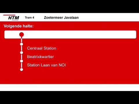 [HTM Tram Den Haag] Omroepen Lijn 3 Den Haag Loosduinen - Zoetermeer Centrum-