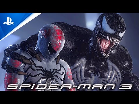 NEW 2007 Raimi ANTI VENOM Suit Cinematic Boss Fight VS Venom - Marvel's Spider-Man 2 MODS