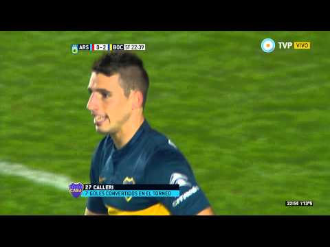 Gol de Calleri. Arsenal 0 - Boca 2 | Primera División 2015 - Fecha 20