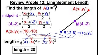 Geometry - Ch. 1: Basic Concepts (47 of 49)  Review Problem 13: Line Segment=?