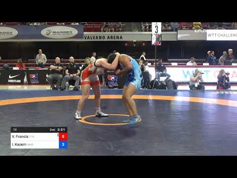 72 Kg Rr Rnd 1 Victoria Francis Titan Mercury Wrestling Club TMWC Vs Iman Kazem Unattached 2