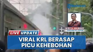KRL Commuter Line Keluarkan Asap saat Tiba di Stasiun Universitas Pancasila, Penumpang Dievakuasi