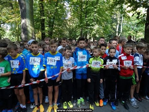 Kielce Biegają 2015 - chłopcy roczniki 2005-2003 - park miejski 03.10.2015