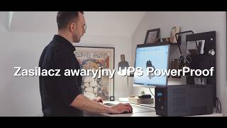 Green Cell UPSLP1050 Záložní zdroj UPS Greencell 1500VA 1050W PowerProof s LCD displejem, čistý sinus