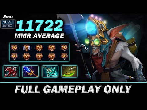 10 Pro Player 11722 MMR AVERAGE! High Tier Gameplay Emo Meepo 1355 XPM - Meepo Gameplay#709