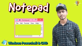 Now 7 Way to create or open Notepad File || Windows Powershell and CMD  Notepad Codes|| .txt file 👈