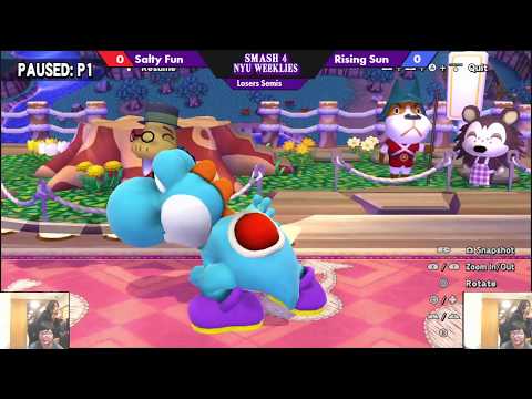 Salty Fun (Yoshi) vs Rising Sun (Cloud, Marth) - LS - NYU Fall '17 Weekly #9