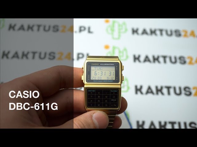 Vídeo relacionado con Casio Reloj con movimiento cuarzo japonés DBC-611G-1D 33 mm