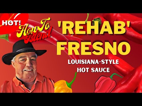 'ReHab' Fresno Hot Sauce-Louisiana Style Hot Sauce-Tasty and HOT! #blendinghotsauce #fresnohotsauce