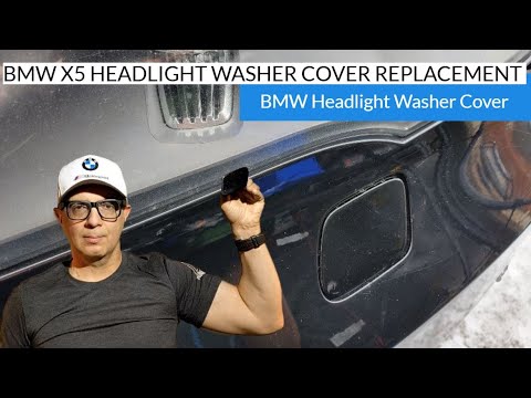 BMW X5 Headlight Washer Cover Replacement | BMW Headlight Washer Cover Replacement Tutorial DIY