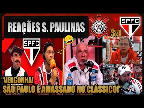 REAÇÕES dos SÃO PAULINOS - CORINTHIANS 3x1 SÃO PAULO - BRASILEIRÃO 2025 - VAMOS RIR DO SÃO PAULO