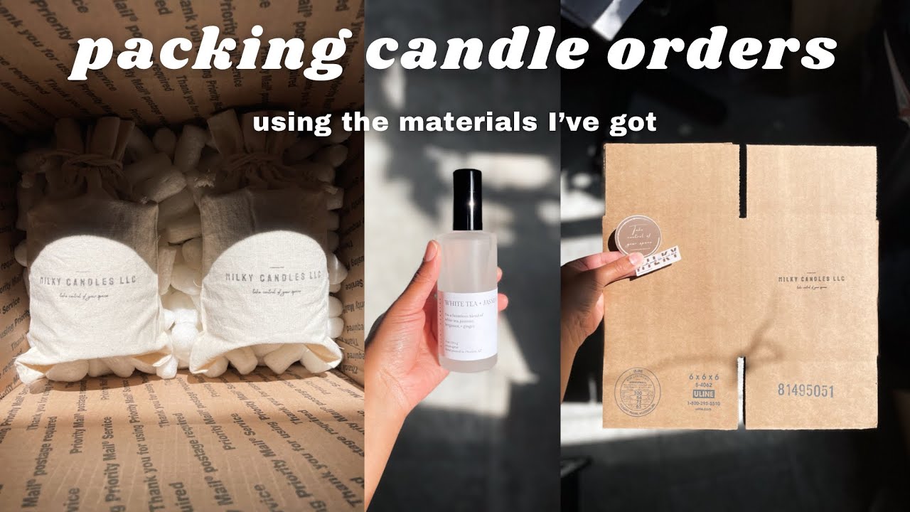 Small Candle Business Packing | Pack Orders With Me