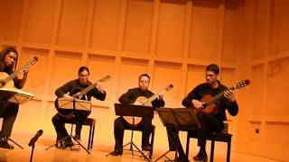 UNCW Guitar Quartet - Excerpts from Concerto in D Major - Grave, Adagio, Allegro - G.P. Telemann