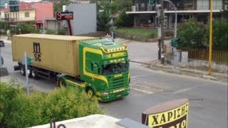 preview picture of video 'Volvo, scania, man, steyr, mercedes, daf and iveco trucks complination'