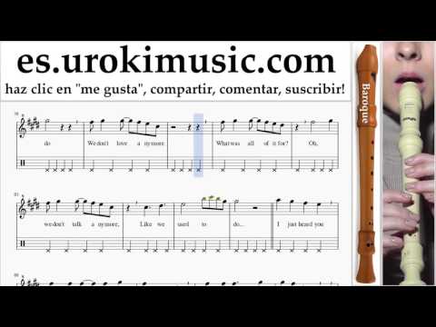 Tutorial de flauta dulce B. Charlie Puth & Selena Gomez - We Don't Talk Anymore Parte#2 um-927
