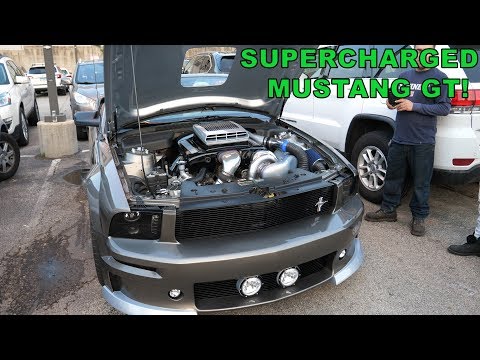 Vortech Supercharged 2005 Mustang GT with Functional Shaker Hoodscoop and Sidepipes! [4K]